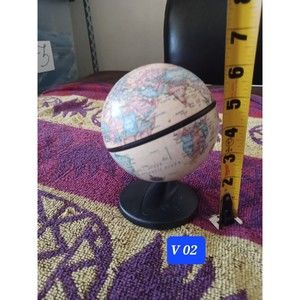 Replogle Mini Globe Desk Size 6 x 4 Inch 2001 Dual Direction Spin